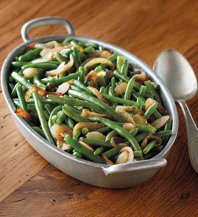 Black Truffle and Almond Green Beans